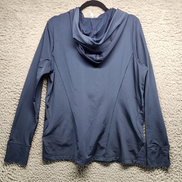 GapBodyFit Jacket Womens XL Navy Blue Full Zip-Up Stretch Hoodie Jacket - Picture 9 of 10